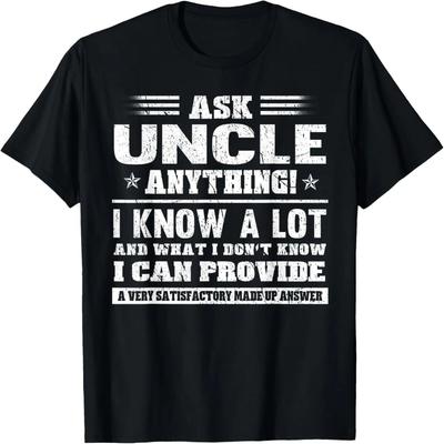 Fathers Day Gift Ask Uncle Anything Short Sleeve T-Shirt