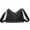Nylonová taška přes rameno s leopardím vzorem vysoce kvalitní velkokapacitní módní měkká oblíbená crossbody kabelka