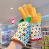 Thickened Women Gloves Colorful Flower Pattern Warm Gloves Cute Winter Gloves Snow Activities
