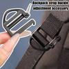 Luggage Accessories Buckles Black Mesh Buckles Backpack Buckle Ring Thickened Four Level Buckle Hiking Bag Adjustment Buckle