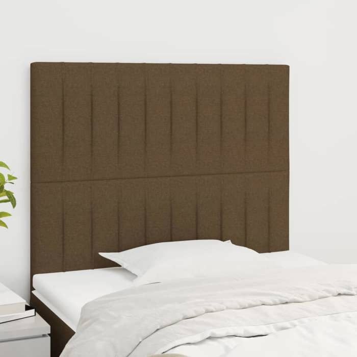 Tête de lit - Maison Exclusive - Marron foncé - 100x5x118/128 cm - Hauteur réglable