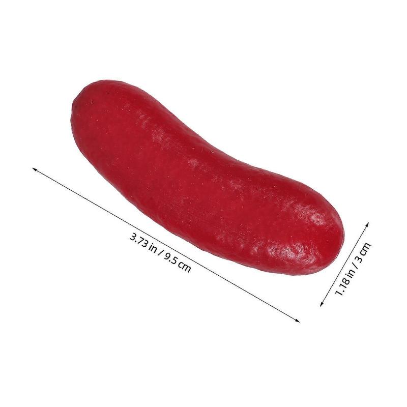 Fotorekvisita för korv med bröd, 12 st realistiska konstgjorda korvmodeller för dekoration