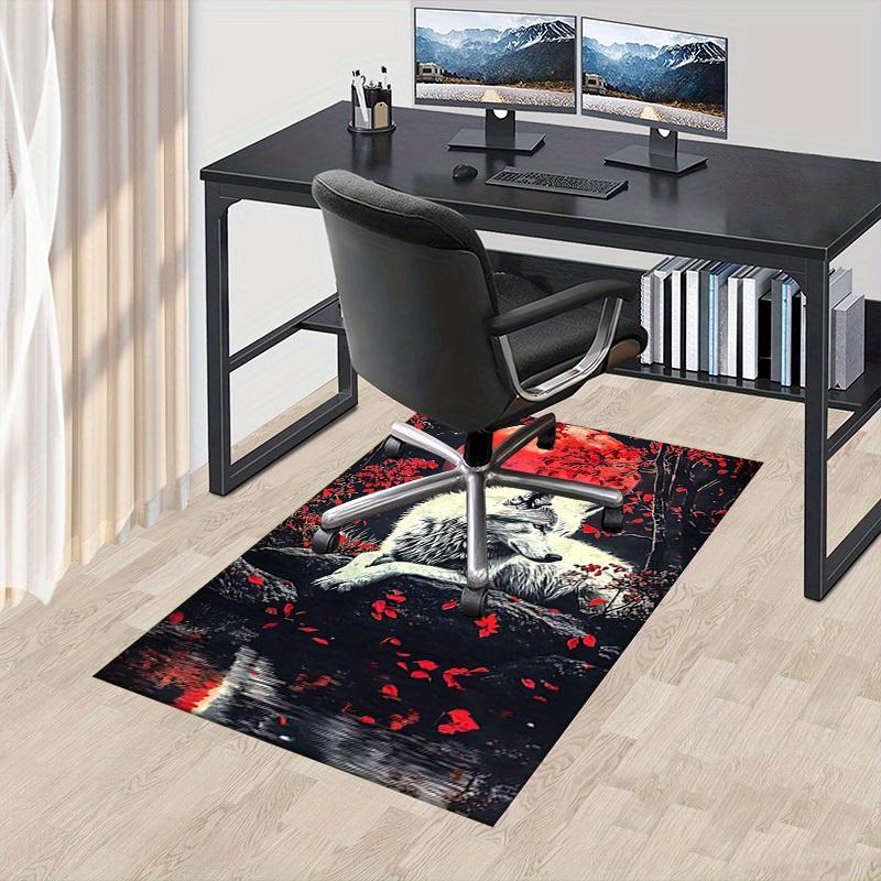 

1pc Wolf Moon Themed Rug for Home Decor, Non-slip Office Carpet, Chair mat, Outdoor Mat, Christmas and Halloween gifts-0731031 60cm by 90cm