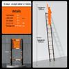 Multi-Function Thickened Carbon Steel Telescopic Ladder: Household A-Frame & Bamboo Joint Folding Engineering Ladder