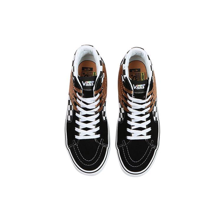 Vans Imran Potato X SK8-Hi VR3 LX Checkerboard Unisex Sneakers Black Black-Checkerboard True-White VN0A5EE7B7E