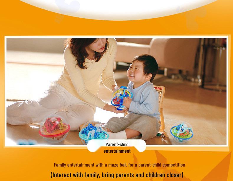 3D Maze Challenge: Children's Balance Ball Toy