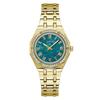 Blue-Green Dial Gold Strap Ladies' Quartz Watch - GW0770L2