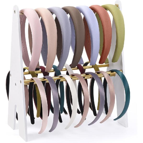 Держатель для ободков, Органайзер для ободков, Акриловый держатель-органайзер для ободков, Прозрачная 2-ярусная подставка-дисплей для ободков, Стеллаж для хранения ободков для девочек и женщин Transitional
