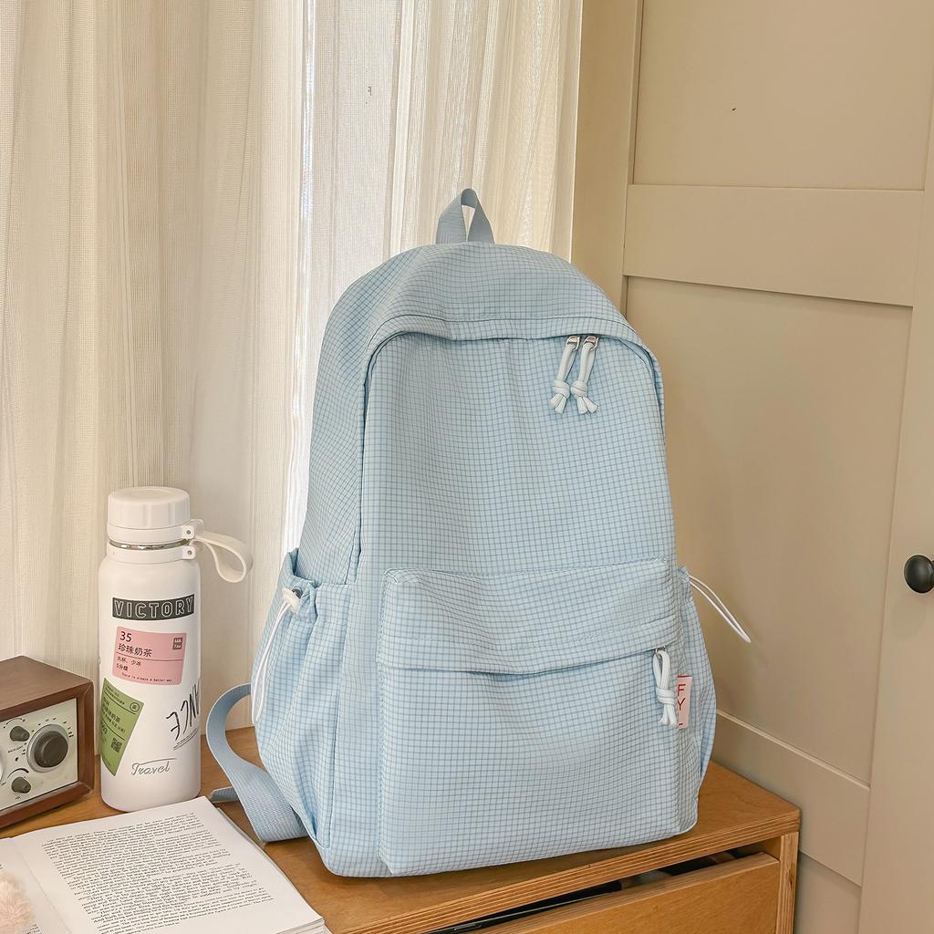 Schoolbag high-value female junior high school student cute girl simple backpack light leisure travel schoolbag female Japanese ins style