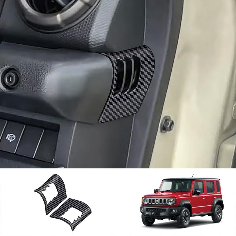 For Suzuki Jimny Nomade -2025 ABS carbonfiber door handle bowl window rise switch gear Handbrake AC vent Navigation cover