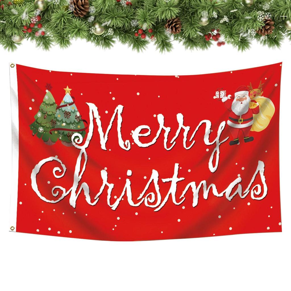 Christmas Garden Flag 3x5ft Decorative Room Flags Holiday Decor Banner For Yard Streets Walls Gardens Rooms Porches Dorms