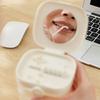 Portable Denture Soaking Cleaning Box Transparent Cleaning Tooth Storage Case  False Teeth