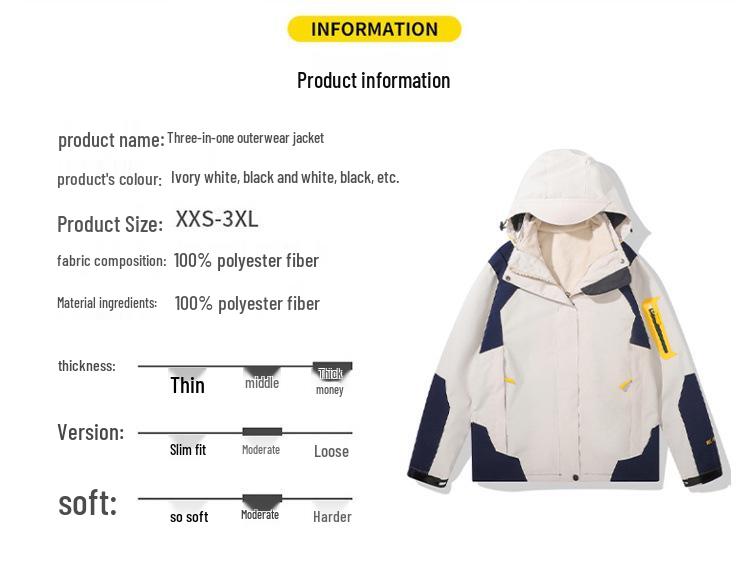 Unisex Colorblock Windbreaker: Detachable, Waterproof, Windproof, Customizable Print