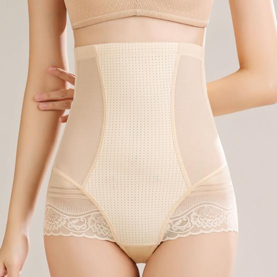 Women Seamless Tummy Control Panties High Waisted Shapewear Boyshorts Lace Body Shaper under Dress Short