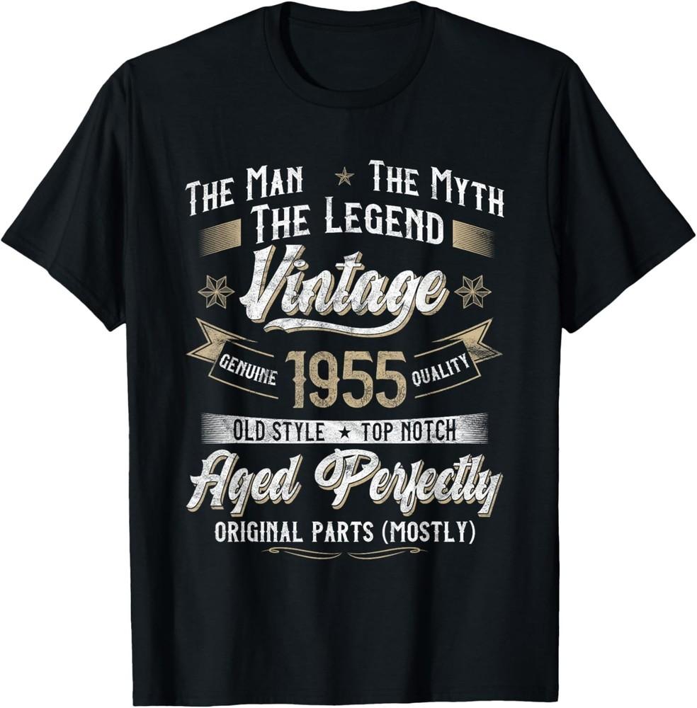70th Birthday Gift Vintage 1955 Men Funny 70 Years Old 1955 T-Shirt Unisex T-Shirt L