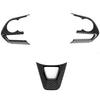 Carbon Fiber Steering Wheel Decor Cover Trim For Toyota Corolla Cross 2021-2023