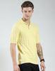 Luxuria Mens Self Design Collar Neck Tshirt