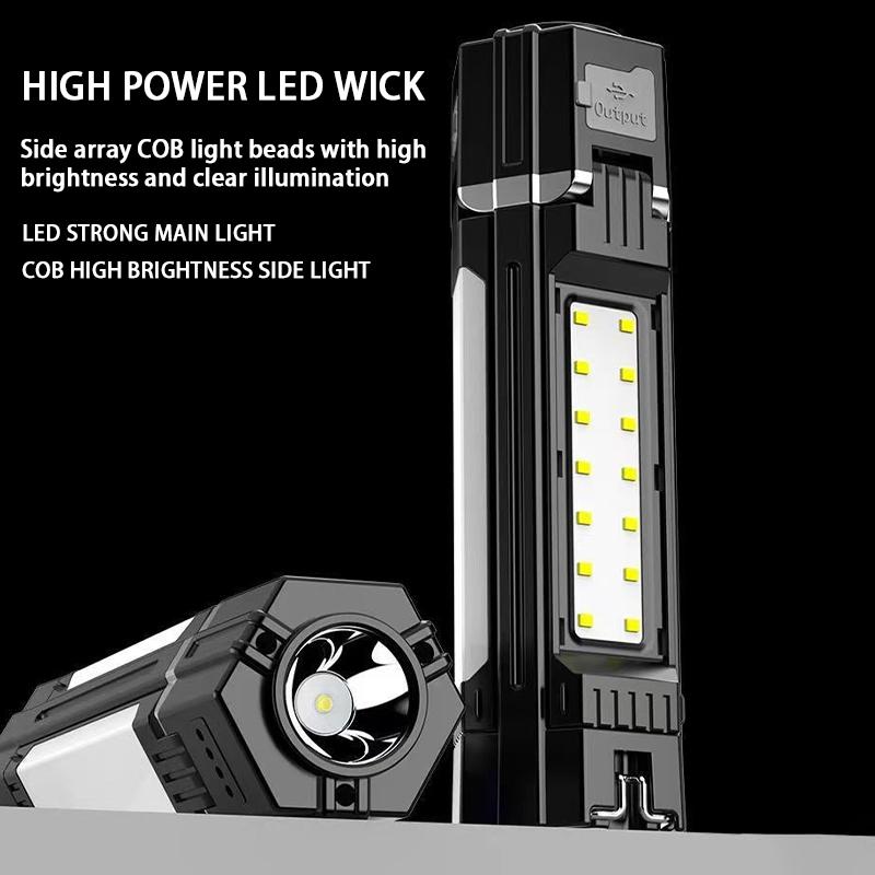 Sun Lamp Rechargeable Camping-Ready With Six-Level Dimming And Foldable Operation