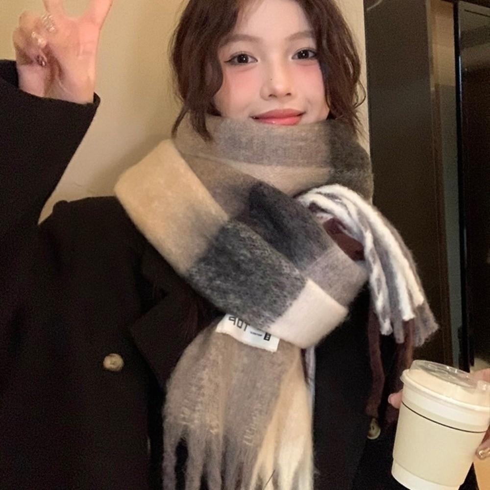 Warm Long Tassel Scarves Soft Neck Warmer New Scarves Bib  Outdoor Sports