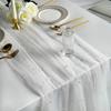 New 75x300CM Pearl Table Runner Tulle Bohemian Party Tablecloth Table Cloth Dessert Table Decor