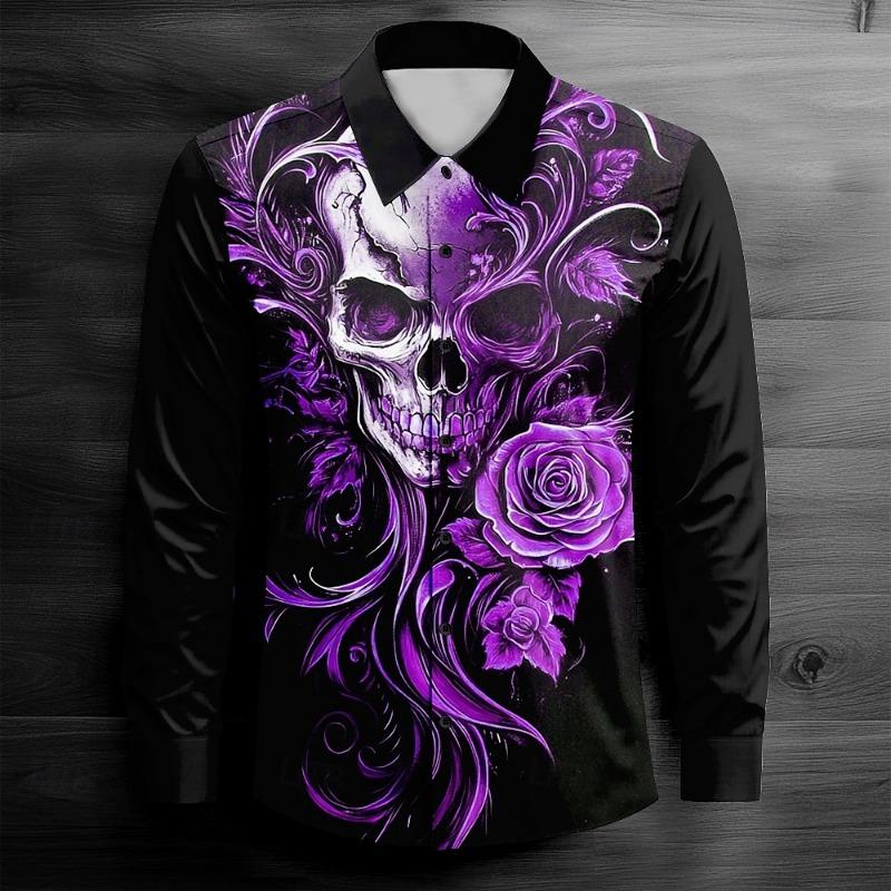 Men's Casual Outdoor Street Long Sleeved 3D Shirt, Soft and Comfortable, New Three-dimensional Fashion