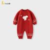 TONGTAI Baby Long Sleeve Knitted Romper