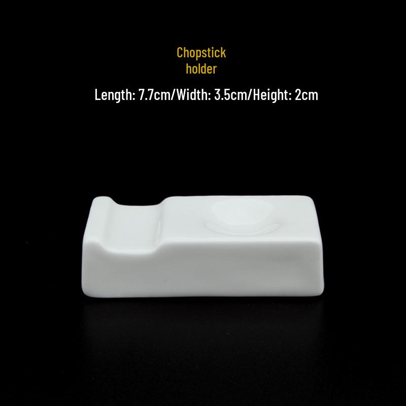 Jingdezhen White Porcelain Bowl Set - Includes Noodle and Soup Bowls with Chopsticks, Ideal for Home or Restaurant Dining