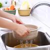 Kitchen Double-Layer Drain Basket Rotatable Storage Basket for Washing Vegetables Fruit Colander Baskets Kitchen Tools