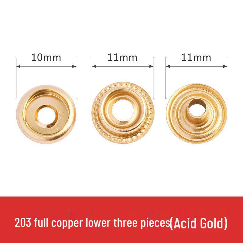 Metal Snap Buttons for Clothing: No-Sew Hidden Snap Accessories for Jackets, Studs, and Mother-Child Buttons.