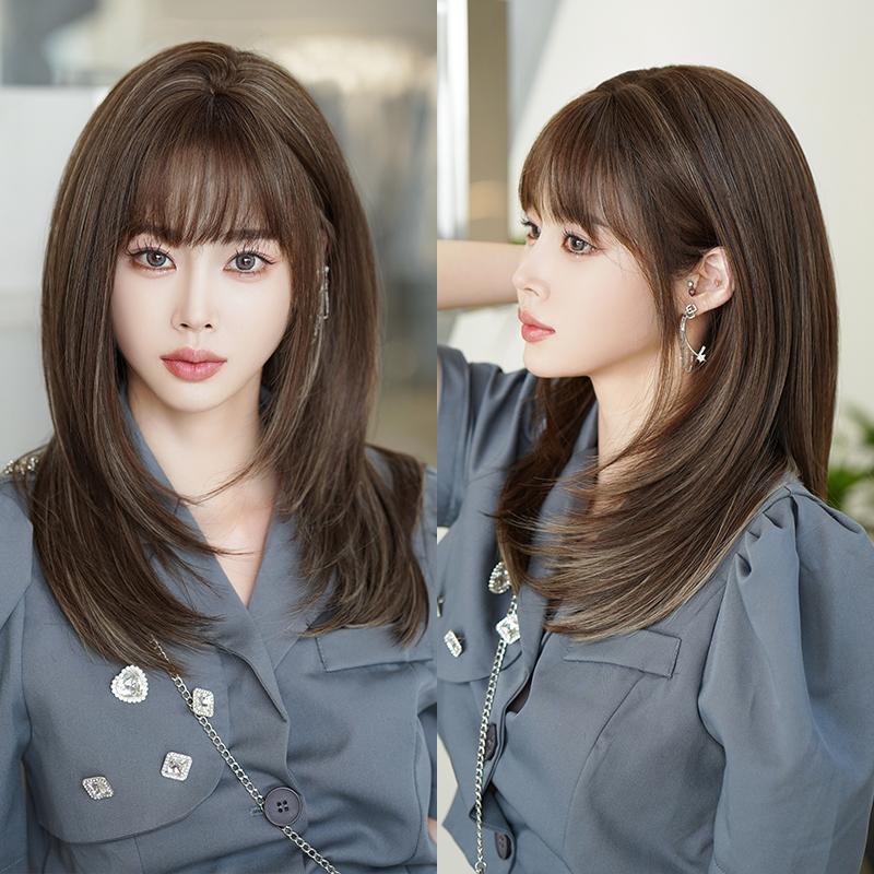 Professional  WIGS Long Body Wavy Sakura Pink Wig for Sweet Girl High Density Synthetic Loose Curly Hair Wig with Bangs Beginner Friendly