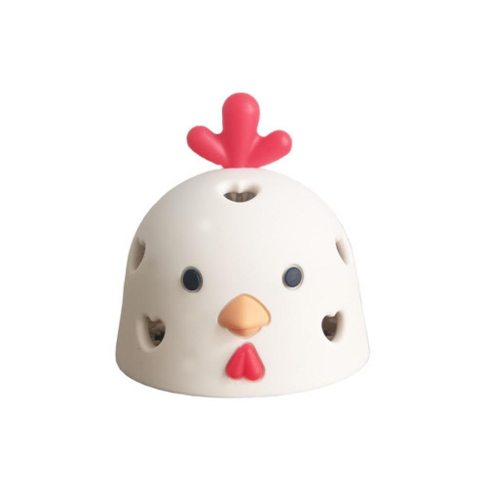 Silicone egg cleaner, suitable for fresh eggs, fun and soft chick-shaped rotating egg washer. A