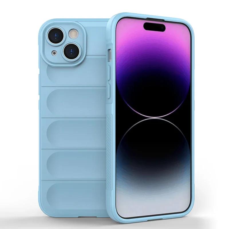Shockproof Matte Armor Case For Apple iphone 16 15 14 11 12 13 Pro Max Plus Phone Soft Non-slip Skidproof Protective Cover