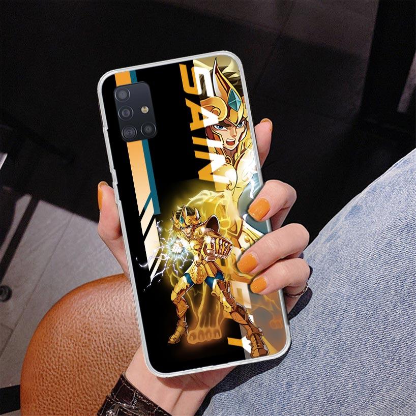 Anime Saint-Seiya Phone Case For Samsung Galaxy A52 A32 A22 A12 A51 A31 A50S A30S A20S A10S Note 20 Ultra 10 Plus S10 A72 A71 Ga