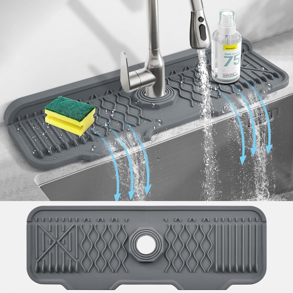 43.3" X 17.5" Large Extended Size Kitchen Drain Board with 5° Slope for Self-Drainingl, Dishwashing Essentials|Modern Kitchen Sink|Durable Kitchenware