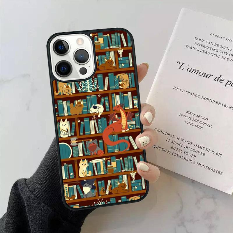 Library In Wonderland Phone Case Cover For iPhone 17 Air 15 13 Pro Max 16 14 Plus 11 12 Apple max