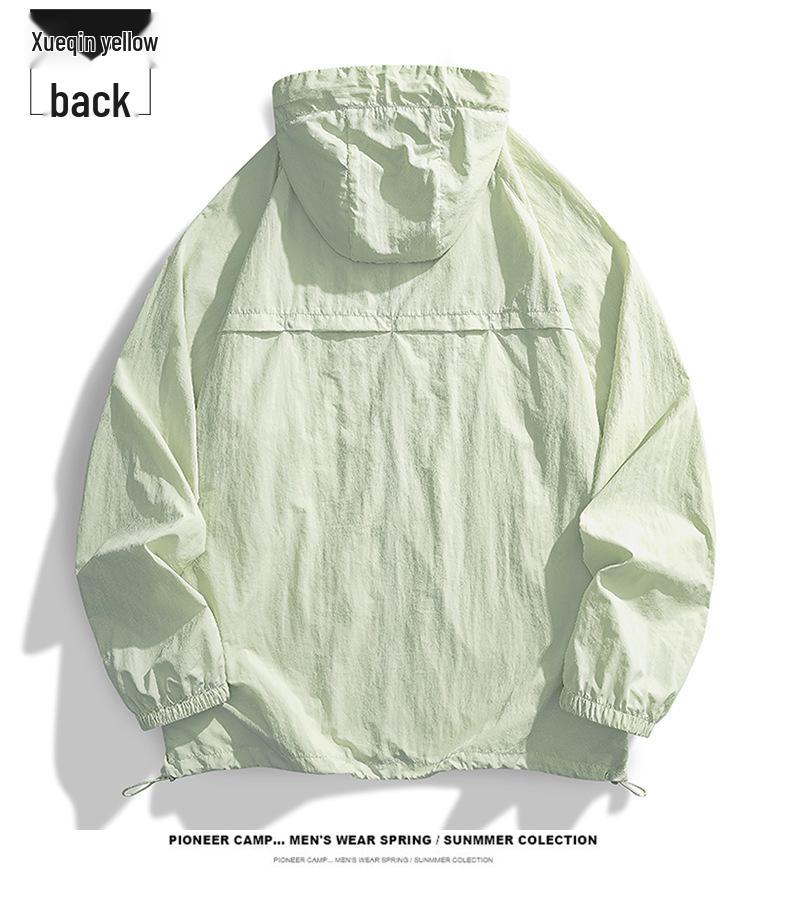 Unisex Ice Silk UV Protection Hooded Jacket - Breathable, Long Sleeve Summer Wear