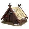 MOC Vikinged House Village Farm Ship Model Building Blocks Set Medieval Military Architecture Aldult Ideas Set Bricks Toy Gifts