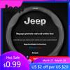 Pro auto Jeep Protiskluzový kožený potah volantu Jeep Wrangler JK Patriot Commander Gladiator Renegade Grand Cherokee Comp