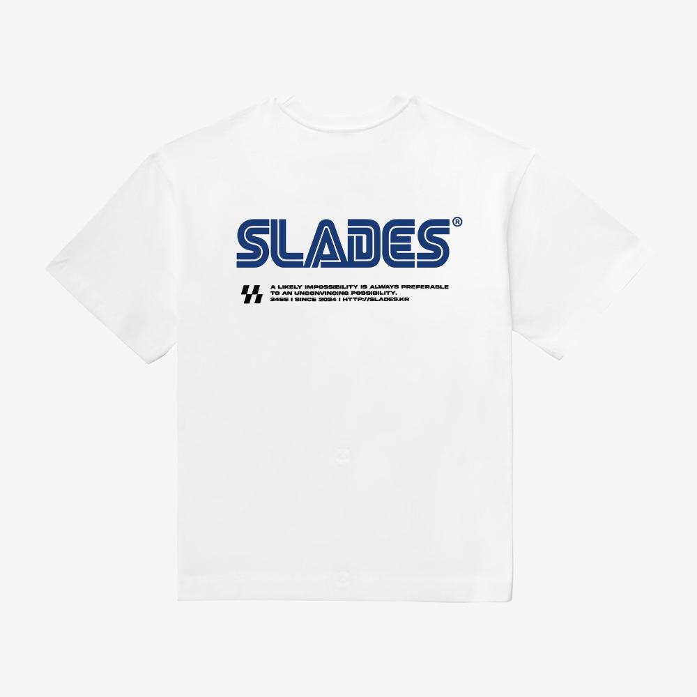 SLDS 16-Bit Retro Logo Hook Short Sleeve T-Shirt (White)