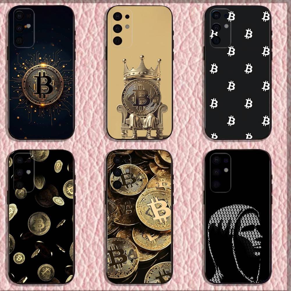 Crypto Currency Bitcoin BTC Phone Case For Samsung S25,S24,S21,S22,S23,S30,Ultra,S20,Plus,Fe,Lite,Note,10,9,5G Black Cover