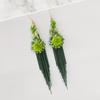 Ethnic Style Purely Handmade Long Fringed Earrings Bohemian Retro Temperament Earrings Women