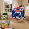 Baseball Happy Birthday Maple Design Cushion Cover Happy Autumn Harvest decor Holiday Decorati Pillow Cover