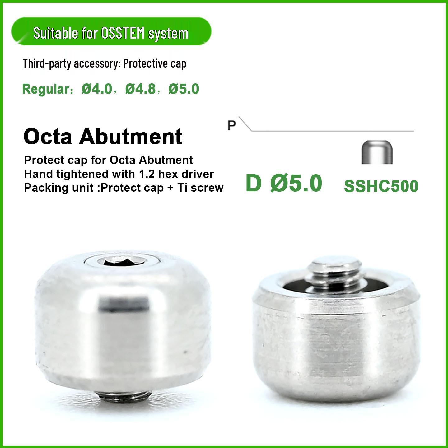 Osstem Hiossen Composite Cap: Replacement Body, Impression Transfer, Healing Closure Screw