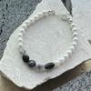 KIETIMOOR Greta Perlenarmband (Silber 925) Greta Pearl Rohsilber Armband