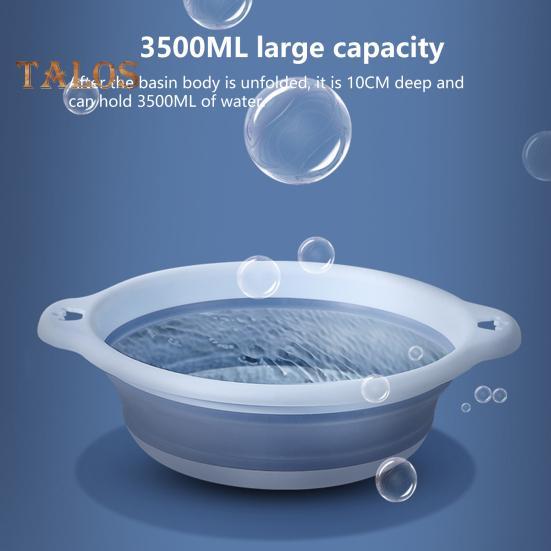 Tvättställ Stor kapacitet hängande plasthål Utomhuscamping Bärbar hopfällbar tvättställ Hushållsartiklar