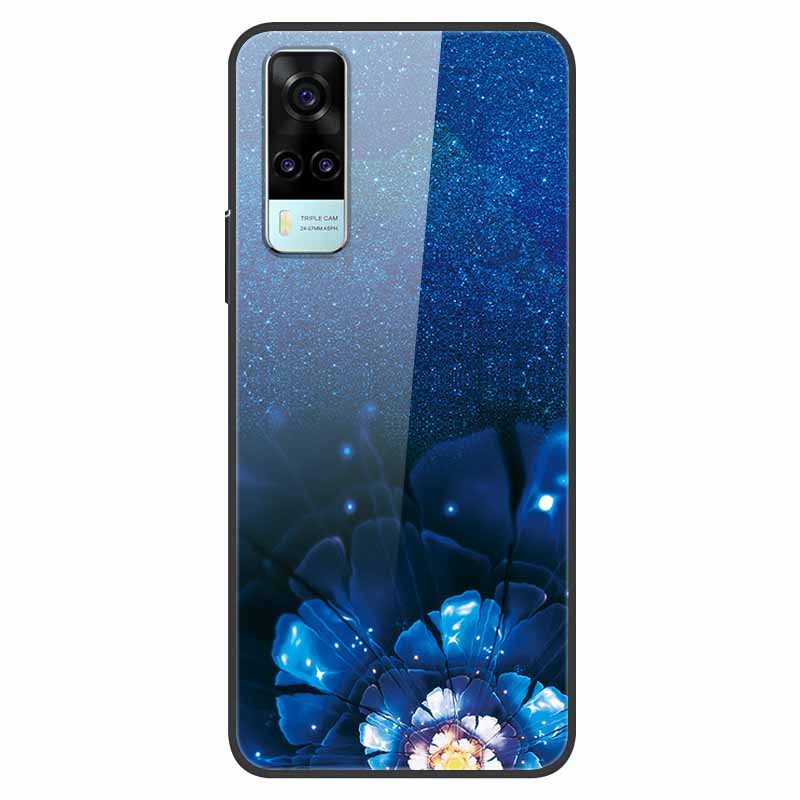 Luxury Cover Case for vivo Y53S 4G Tempered Glass Cover for Vivo Y31 VivoY31 2021 Y51 2020 Phone Case for Vivo V2036 Y53S Coque