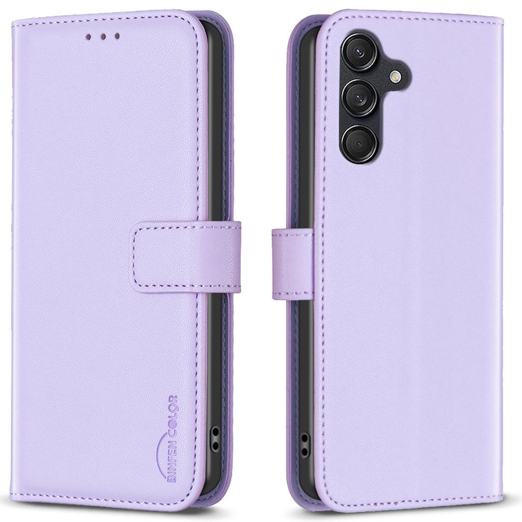 BINFEN COLOR BF17 Für Samsung Galaxy M55 5G/C55 5G/F55 5G Brieftaschenkoffer Stoßfest Leder Handyhülle