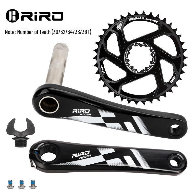 RIRO Gränsöverskridande GXP Mountainbike Kedjekrans: Hålig integrerad vevarm i aluminiumlegeringstillbehör