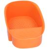Sink Drain Rack Multifunctional Fruit Vegetable Drainer Leftovers Filter for Kitchen UseOrange