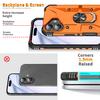 For iPhone 17 Pro Case PC + TPU Anti-Drop Phone Cover with Ring Kickstand